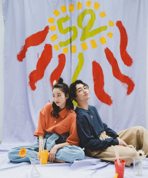 INTER FACTORY（インターファクトリー）の「清水こづえ‐刺繍入りポロシャツ　made in INTER FACTORY（ポロシャツ・レディース・チャコールグレー/オレンジ/ミント・LARGE/MEDIUM）」の11枚目の写真