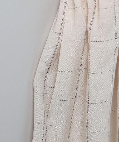 6（ロク）の「＜6(ROKU)＞ASA RAYON SILK CHECK DRESS