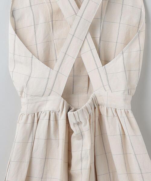 6ROKU COTTON ASA RAYON BIG DRESS ワンピース 6（ロク）の「＜6(ROKU)＞ASA RAYON SILK CHECK DRESS/ワンピース
