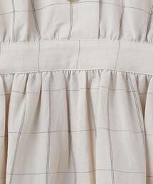 6（ロク）の「＜6(ROKU)＞ASA RAYON SILK CHECK DRESS/ワンピース