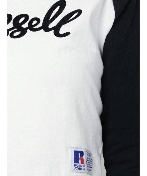 Russell Athletic(ラッセルアスレティック)の「【RUSSELL ATHLETIC×EMODA】ラグランショートフィットTシャツ(Tシャツ/カットソー・レディース・ブラウン/ネイビー/ブラック・FREE)」の22枚目の写真