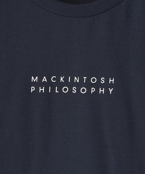 MACKINTOSH PHILOSOPHY（ﾏｯｷﾝﾄｯｼｭ ﾌｨﾛｿﾌｨｰ）の「【WEB限定】ロゴTシャツ（Tシャツ/カットソー・レディース・オフホワイト/ブラック/ベージュ/ダークネイビー・38）」の9枚目の写真