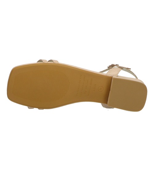 WA ORiental TRaffic(ダブルエーオリエンタルトラフィック)の「■スクエアトゥナローストラップサンダル/32209(サンダル・レディース・ブラック/ベージュ/パープル・SS/S/M/L/LL/3L)」の10枚目の写真