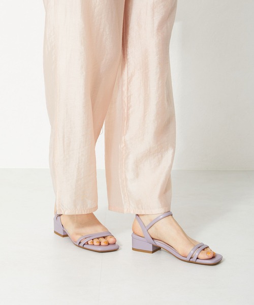 WA ORiental TRaffic(ダブルエーオリエンタルトラフィック)の「■スクエアトゥナローストラップサンダル/32209(サンダル・レディース・ブラック/ベージュ/パープル・SS/S/M/L/LL/3L)」の17枚目の写真