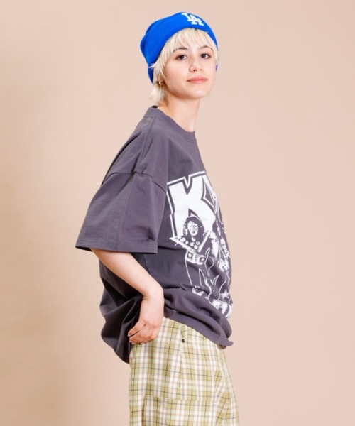 ムラサキスポーツ(ムラサキスポーツ)の「【ZOZOタウン限定アイテム】EPIC RIGHTS ビッグシルエット/オーバーサイズ/無地/KISS デザインTシャツ EP-MU004(Tシャツ/カットソー・レディース・ブラック/ホワイト・L/M)」の12枚目の写真