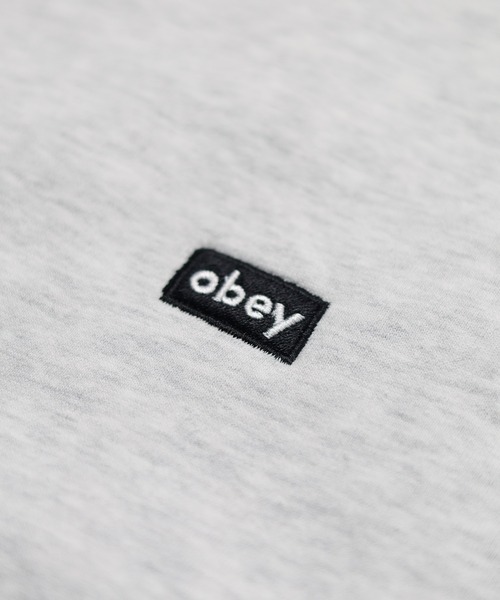OBEY(オベイ)の「【T18】【OBEY/オベイ】MINI BOX LOGO CREW ミニボックスロゴクルースウェット(スウェット・レディース・パープル/ヘザーグレー/オリーブ・LARGE/X-LARGE/MEDIUM)」の13枚目の写真