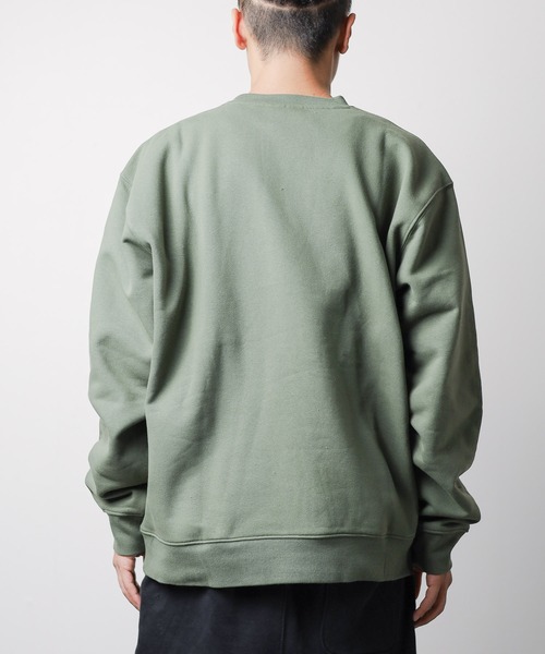 OBEY(オベイ)の「【T18】【OBEY/オベイ】MINI BOX LOGO CREW ミニボックスロゴクルースウェット(スウェット・レディース・パープル/ヘザーグレー/オリーブ・LARGE/X-LARGE/MEDIUM)」の4枚目の写真