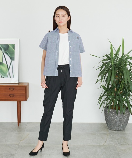 Arnold Palmer(アーノルドパーマー)の「【EC限定】QUICK - DRY ギンガムチェック 半袖 シャツ(シャツ/ブラウス・レディース・ブラック系その他/ライトグリーン系/ブルー系その他/ベージュ系その他・M/S/L)」の17枚目の写真