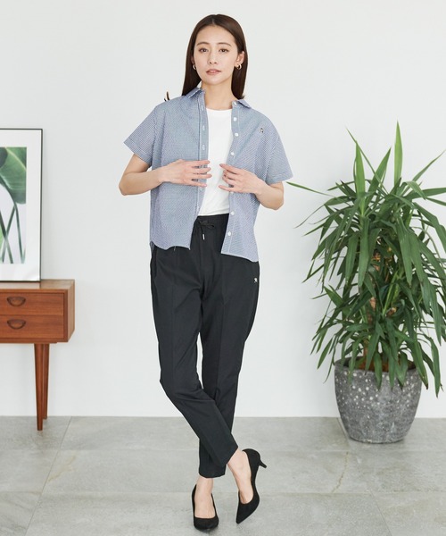 Arnold Palmer(アーノルドパーマー)の「【EC限定】QUICK - DRY ギンガムチェック 半袖 シャツ(シャツ/ブラウス・レディース・ブラック系その他/ライトグリーン系/ブルー系その他/ベージュ系その他・M/S/L)」の10枚目の写真