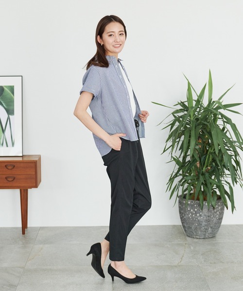 Arnold Palmer(アーノルドパーマー)の「【EC限定】QUICK - DRY ギンガムチェック 半袖 シャツ(シャツ/ブラウス・レディース・ブラック系その他/ライトグリーン系/ブルー系その他/ベージュ系その他・M/S/L)」の18枚目の写真