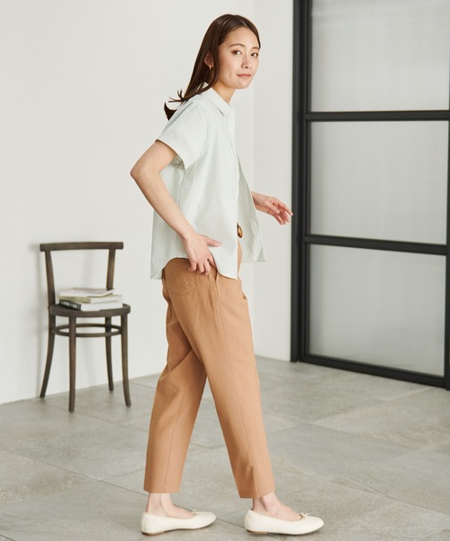 Arnold Palmer(アーノルドパーマー)の「【EC限定】QUICK - DRY ギンガムチェック 半袖 シャツ(シャツ/ブラウス・レディース・ブラック系その他/ライトグリーン系/ブルー系その他/ベージュ系その他・M/S/L)」の9枚目の写真