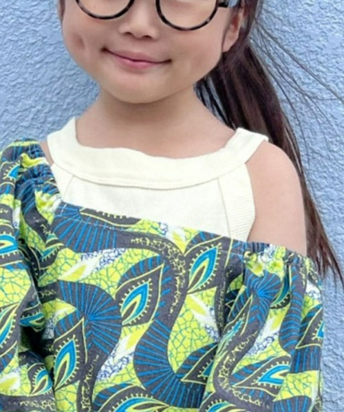 CIAOPANIC TYPY（チャオパニックティピー）の「【KIDS】アメスリリブタンクトップ（タンクトップ・キッズ・チャコールグレー/アイボリー/モカ・L/XL/S/M/XXL）」の2枚目の写真