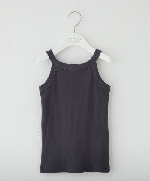 CIAOPANIC TYPY（チャオパニックティピー）の「【KIDS】アメスリリブタンクトップ（タンクトップ・キッズ・チャコールグレー/アイボリー/モカ・L/XL/S/M/XXL）」の4枚目の写真