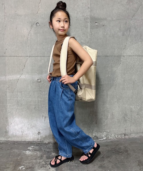 CIAOPANIC TYPY（チャオパニックティピー）の「【KIDS】アメスリリブタンクトップ（タンクトップ・キッズ・チャコールグレー/アイボリー/モカ・L/XL/S/M/XXL）」の13枚目の写真