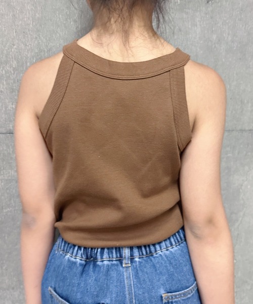 CIAOPANIC TYPY（チャオパニックティピー）の「【KIDS】アメスリリブタンクトップ（タンクトップ・キッズ・チャコールグレー/アイボリー/モカ・L/XL/S/M/XXL）」の14枚目の写真