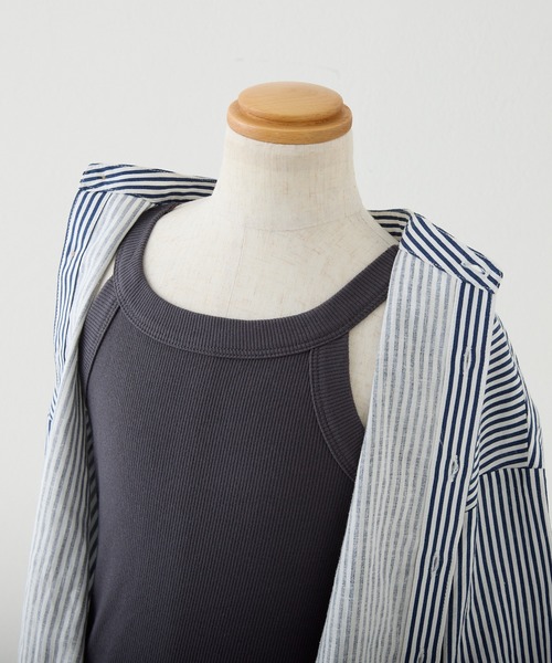 CIAOPANIC TYPY（チャオパニックティピー）の「【KIDS】アメスリリブタンクトップ（タンクトップ・キッズ・チャコールグレー/アイボリー/モカ・L/XL/S/M/XXL）」の21枚目の写真