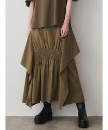 ELENDEEK | シャーリングアシメスカート(スカート)