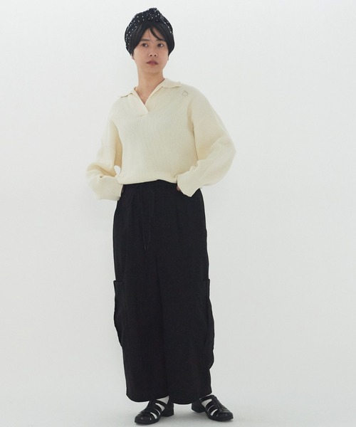yuni（ユニ ）の「強撚ラチネ カーゴパンツ（カーゴパンツ）」 - WEAR