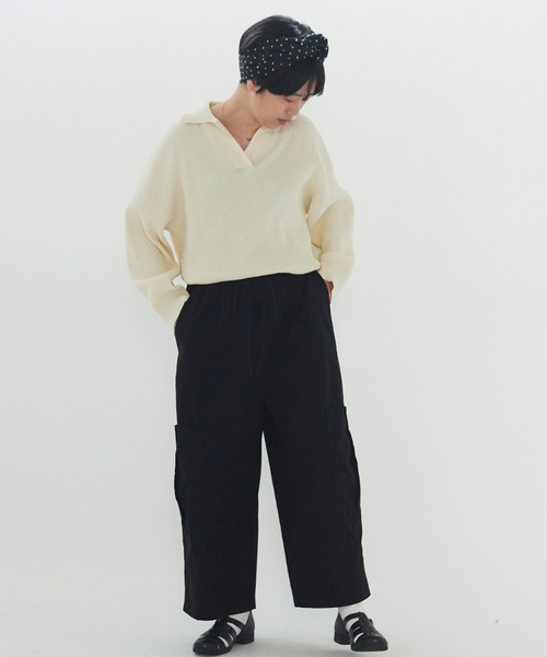 yuni（ユニ ）の「強撚ラチネ カーゴパンツ（カーゴパンツ）」 - WEAR