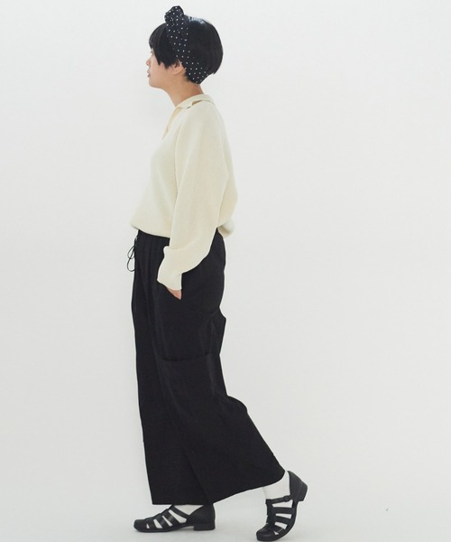 yuni（ユニ ）の「強撚ラチネ カーゴパンツ（カーゴパンツ）」 - WEAR