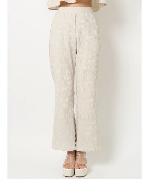 RESEXXY（リゼクシー）の「シャーリングパンツ【セットアップ着用可能】（その他パンツ・レディース・ホワイト/ブラック/ベージュ・FREE）」の16枚目の写真