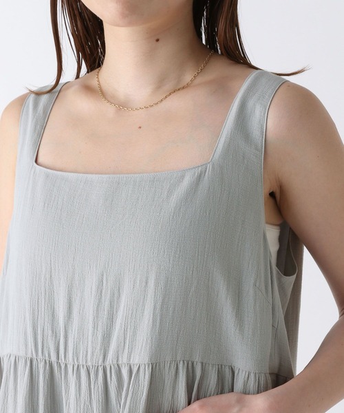 Heather（ヘザー）の「バックリボンティアードノースリーブワンピース