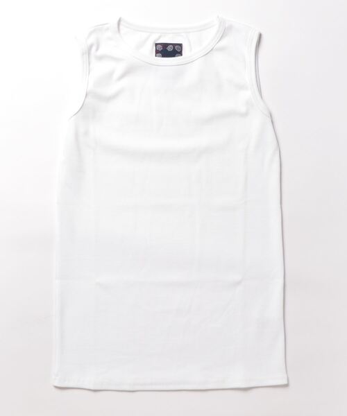 OLD BETTY'S（オールドベティーズ）の「Bare Rib Long Tank Top（Tシャツ/カットソー・レディース・レンガ/ホワイト/ベージュ・FREE）」の14枚目の写真