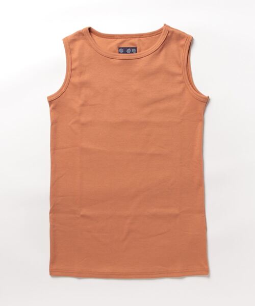OLD BETTY'S（オールドベティーズ）の「Bare Rib Long Tank Top（Tシャツ/カットソー・レディース・レンガ/ホワイト/ベージュ・FREE）」の13枚目の写真