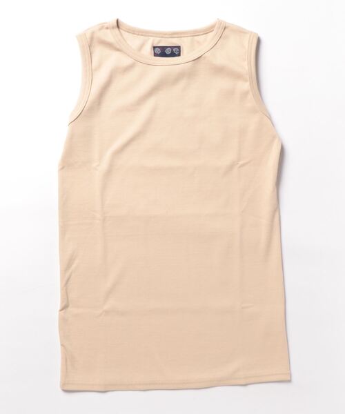 OLD BETTY'S（オールドベティーズ）の「Bare Rib Long Tank Top（Tシャツ/カットソー・レディース・レンガ/ホワイト/ベージュ・FREE）」の15枚目の写真