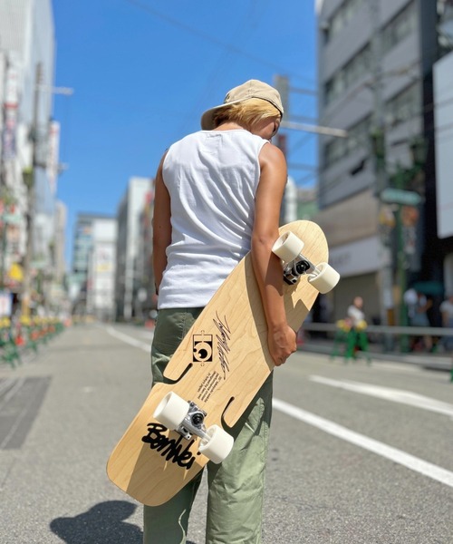 OLD BETTY'S（オールドベティーズ）の「Bare Rib Long Tank Top（Tシャツ/カットソー・レディース・レンガ/ホワイト/ベージュ・FREE）」の17枚目の写真