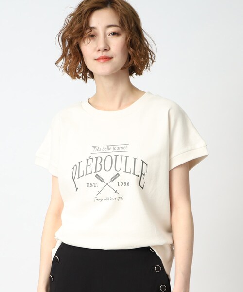 grove（グローブ）の「◆さらっとこなれた大人のカレッジロゴトップス（スウェット・レディース・チャコールグレー/ライトグレー/アイボリー・01/02/03/04/05）」の2枚目の写真