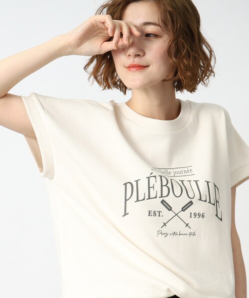 grove（グローブ）の「◆さらっとこなれた大人のカレッジロゴトップス（スウェット・レディース・チャコールグレー/ライトグレー/アイボリー・01/02/03/04/05）」の4枚目の写真