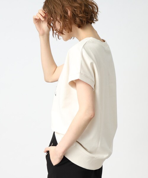 grove（グローブ）の「◆さらっとこなれた大人のカレッジロゴトップス（スウェット・レディース・チャコールグレー/ライトグレー/アイボリー・01/02/03/04/05）」の7枚目の写真