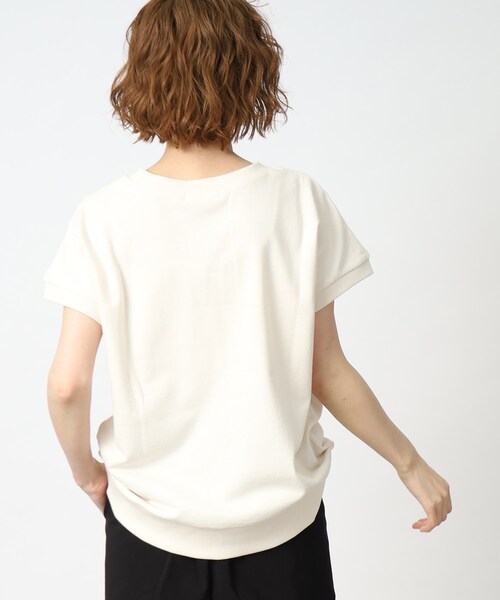 grove（グローブ）の「◆さらっとこなれた大人のカレッジロゴトップス（スウェット・レディース・チャコールグレー/ライトグレー/アイボリー・01/02/03/04/05）」の10枚目の写真