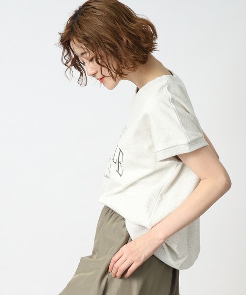 grove（グローブ）の「◆さらっとこなれた大人のカレッジロゴトップス（スウェット・レディース・チャコールグレー/ライトグレー/アイボリー・01/02/03/04/05）」の15枚目の写真