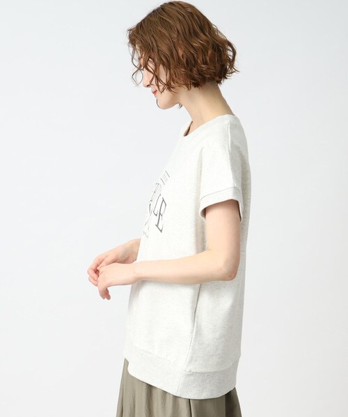 grove（グローブ）の「◆さらっとこなれた大人のカレッジロゴトップス（スウェット・レディース・チャコールグレー/ライトグレー/アイボリー・01/02/03/04/05）」の19枚目の写真