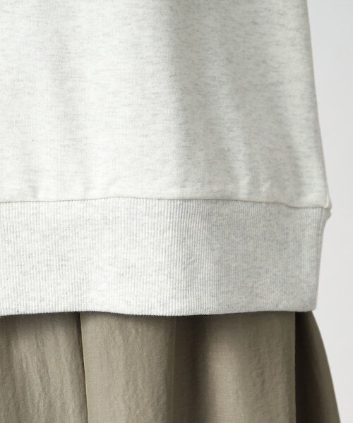 grove（グローブ）の「◆さらっとこなれた大人のカレッジロゴトップス（スウェット・レディース・チャコールグレー/ライトグレー/アイボリー・01/02/03/04/05）」の16枚目の写真