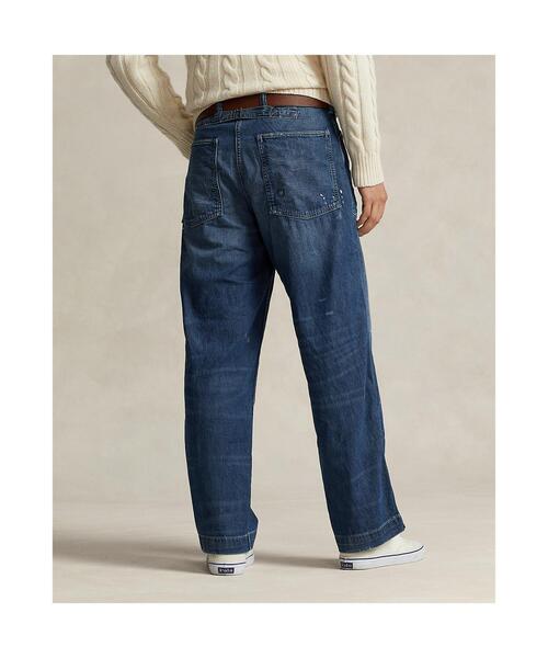 POLO RALPH LAUREN（ポロ ラルフ ローレン）の「リラックスド フィット ディストレスト ジーンズ（デニムパンツ・メンズ・ブルー・28/30/30/30/32/30/34/32/42/32）」の7枚目の写真
