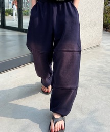 ウォッシュ加工スウェットパンツ