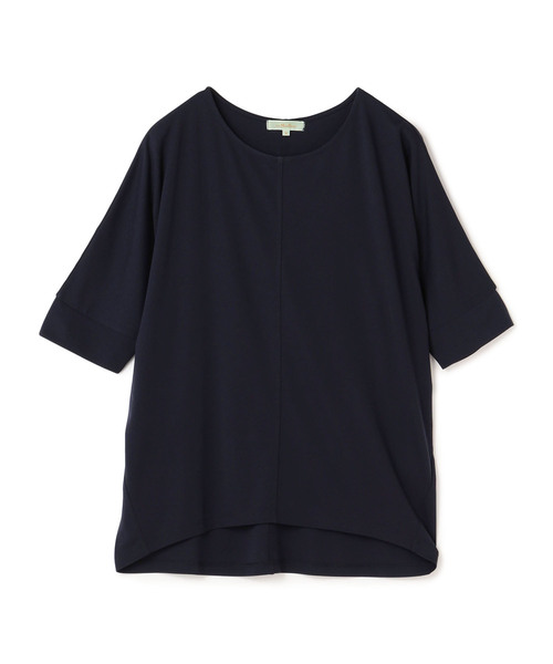 Petit Honfleur(プチオンフルール)の「【接触冷感】ドルマンプルオーバー(Tシャツ/カットソー・レディース・グリーン/サックスブルー/ネイビー・M/L)」の3枚目の写真
