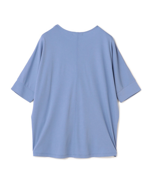 Petit Honfleur(プチオンフルール)の「【接触冷感】ドルマンプルオーバー(Tシャツ/カットソー・レディース・グリーン/サックスブルー/ネイビー・M/L)」の4枚目の写真