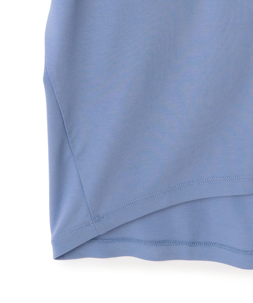 Petit Honfleur(プチオンフルール)の「【接触冷感】ドルマンプルオーバー(Tシャツ/カットソー・レディース・グリーン/サックスブルー/ネイビー・M/L)」の5枚目の写真