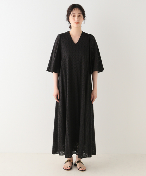 美品】MARIHA マリハ そよ風のドレス ブラック フレアワンピース