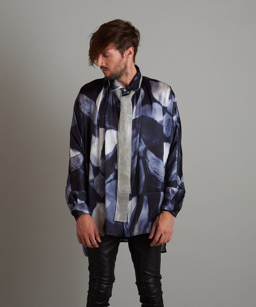 NO ID.（ノーアイディ）の「【NO ID.】Glitter Stole / Glitter ストール（ネクタイ・メンズ・ブラック/ホワイト・ONE SIZE）」の8枚目の写真