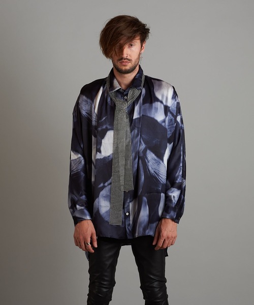 NO ID.（ノーアイディ）の「【NO ID.】Glitter Stole / Glitter ストール（ネクタイ・メンズ・ブラック/ホワイト・ONE SIZE）」の10枚目の写真