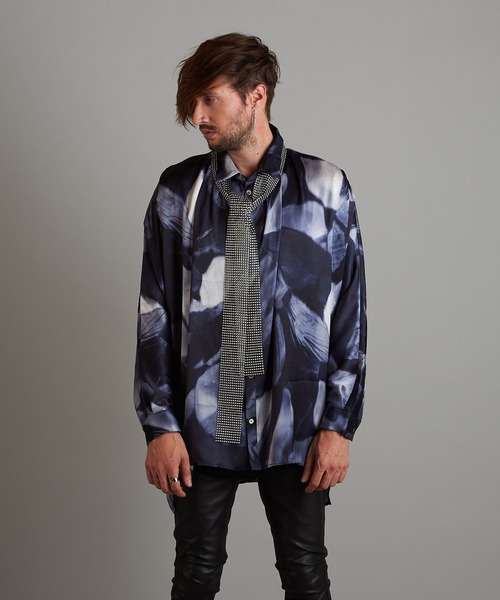 NO ID.（ノーアイディ）の「【NO ID.】Glitter Stole / Glitter ストール（ネクタイ・メンズ・ブラック/ホワイト・ONE SIZE）」の14枚目の写真