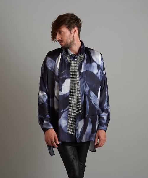 NO ID.（ノーアイディ）の「【NO ID.】Glitter Stole / Glitter ストール（ネクタイ・メンズ・ブラック/ホワイト・ONE SIZE）」の16枚目の写真