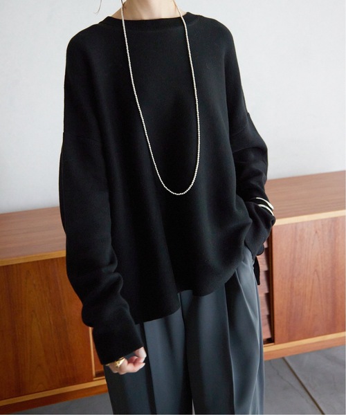 mina perhonen　ダブルフェイスニットプルオーバー IENA（イエナ）の「ダブルフェイスニットプルオーバー◇（ニット