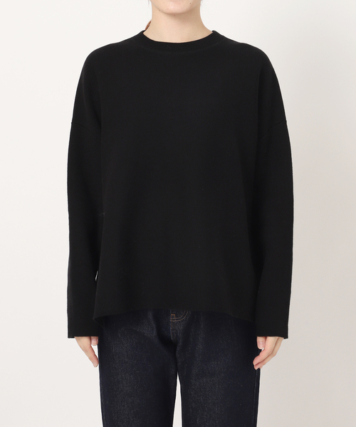 新品 スローブイエナ コットンダブルフェイスプルオーバー 追加》コットンダブルフェイスニットプルオーバー（ニット