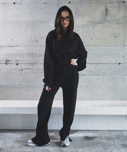 BLONDEY(ブロンディ)の「ストレートスウェットパンツ(スウェットパンツ・レディース・グレー/カーキ/ネイビー/ブラック・FREE/SMALL)」の13枚目の写真